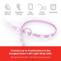 Sengled Smart LED Multicolor Light Strip, 1 Meter, 2 Meter Base Light Strip Required, RGBW Color & Tunable White 2000-6500K, Compatible with Alexa & Google Assistant, 1 Pack