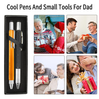 Gifts For Men, 6 in 1 Multi Tool Pen Set, 2 Pieces Multitool Tech Tool Pen Screwdriver Pen Birthday Gifts For Men Dad Grandpa Boyfriend Stocking Stuffers Christmas Valentines Cool Gadgets Father's Day
