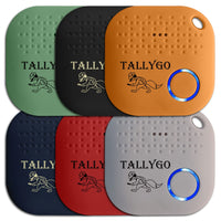 Bluetooth Asset Tracker - Key Finder, Item Tracker, Phone Finder, Wallet, Purse, Backpack, Luggage, Extra Batteries, Inventory List, GPS Tracking Tags by TallyGo (Multi-Color, 6 Pack)