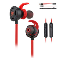 BlueFire Wired Gaming Earphone 3.5 MM E-Sport Earphone Noise Cancelling Stereo Bass Gaming Headphone with Adjustable Mic for PS4, Xbox One, Laptop, Cellphone, PC (Red)