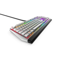 Alienware Low-Profile RGB Gaming Keyboard AW510K Light, Alienfx Per Key RGB Lighting, Media Controls and USB Passthrough, Cherry MX Low Profile Red Switches, Lunar Light
