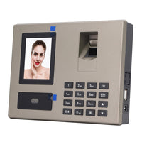 Employee Attendance Machine, Biometric Time Attendance 360 Degree Recognition 100‑240V for Enterprises (US Plug 110-240V)