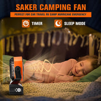 Saker Rechargeable Camping Fan