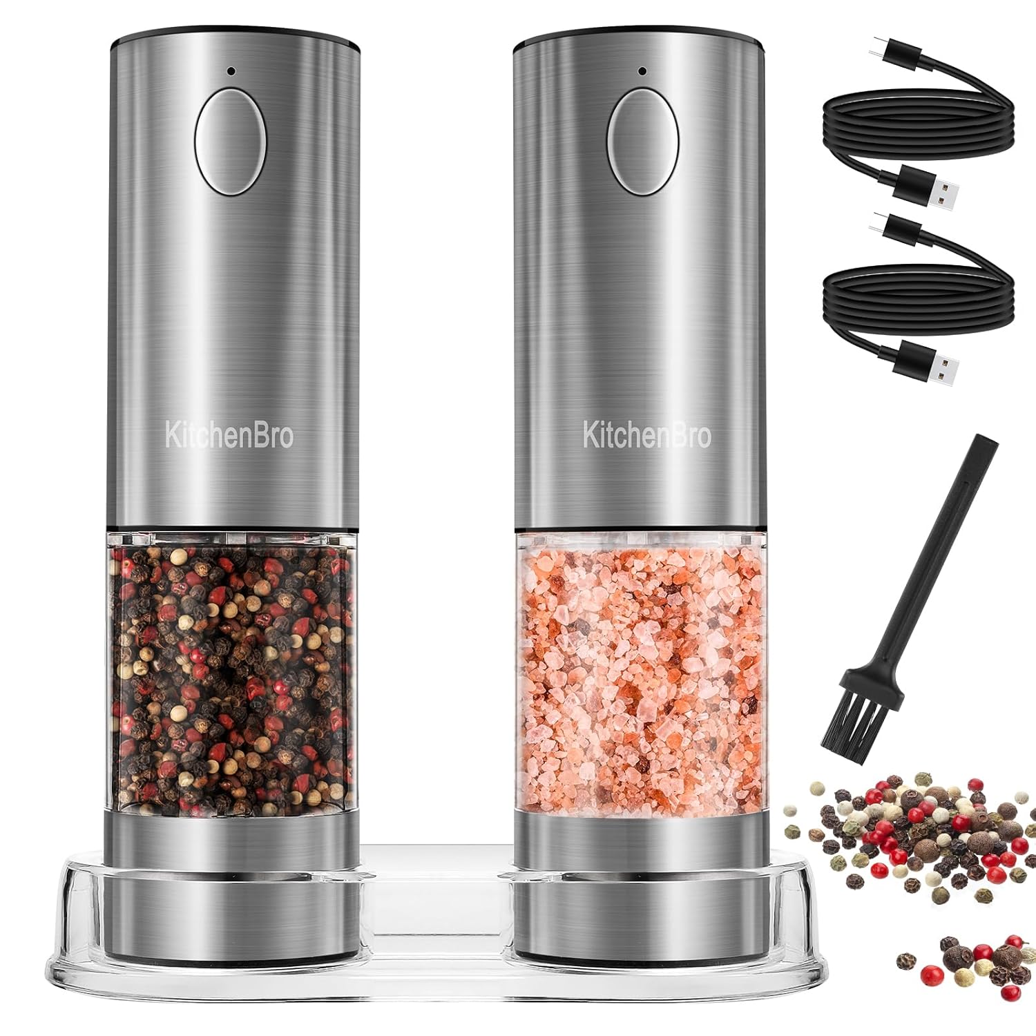 Home & Kitchen  Kitchen & Dining  Kitchen Storage & Containers  Dressing, Seasoning & Spice Dispensers  Salt & Pepper Mill Sets