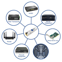FLYPROFiber 10GBase-T Transceiver, SFP+ to RJ45 10Gb Ethernet Copper Module for MikroTik S+RJ10, CAT6A/CAT7, 100FT(30M)