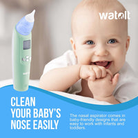 Baby Nasal Aspirator - Electric Nose Suction for Baby - Automatic Booger Sucker for Infants - Battery Powered Snot Sucker Mucus Remover for Kids Toddlers