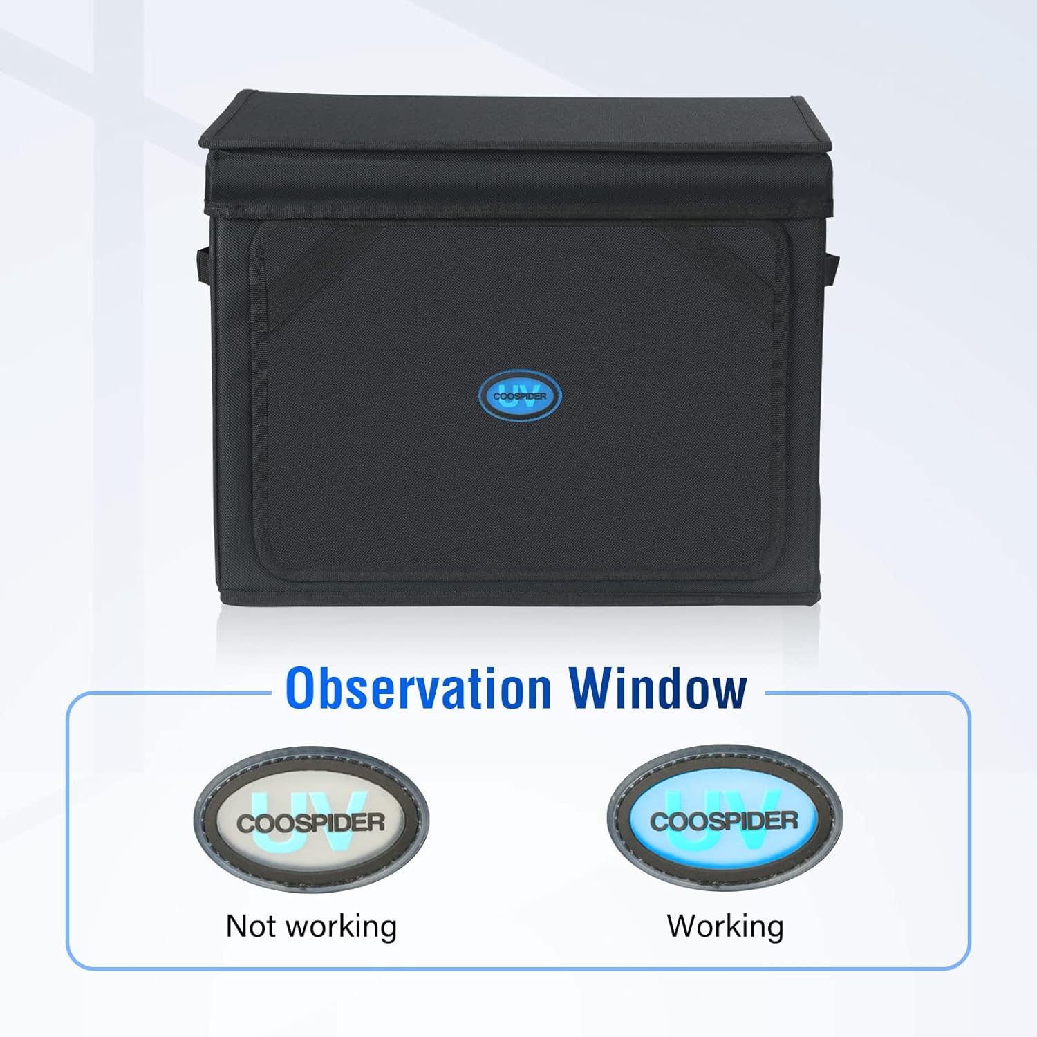 UV Light for Resin Curing High Efficiency 365nm UV Resin Kit for 3D Printer Large Size Sturdy Iron Frame Visual Window Even Curing LCD SLA DLP Compatible (Resin Curing Bag)