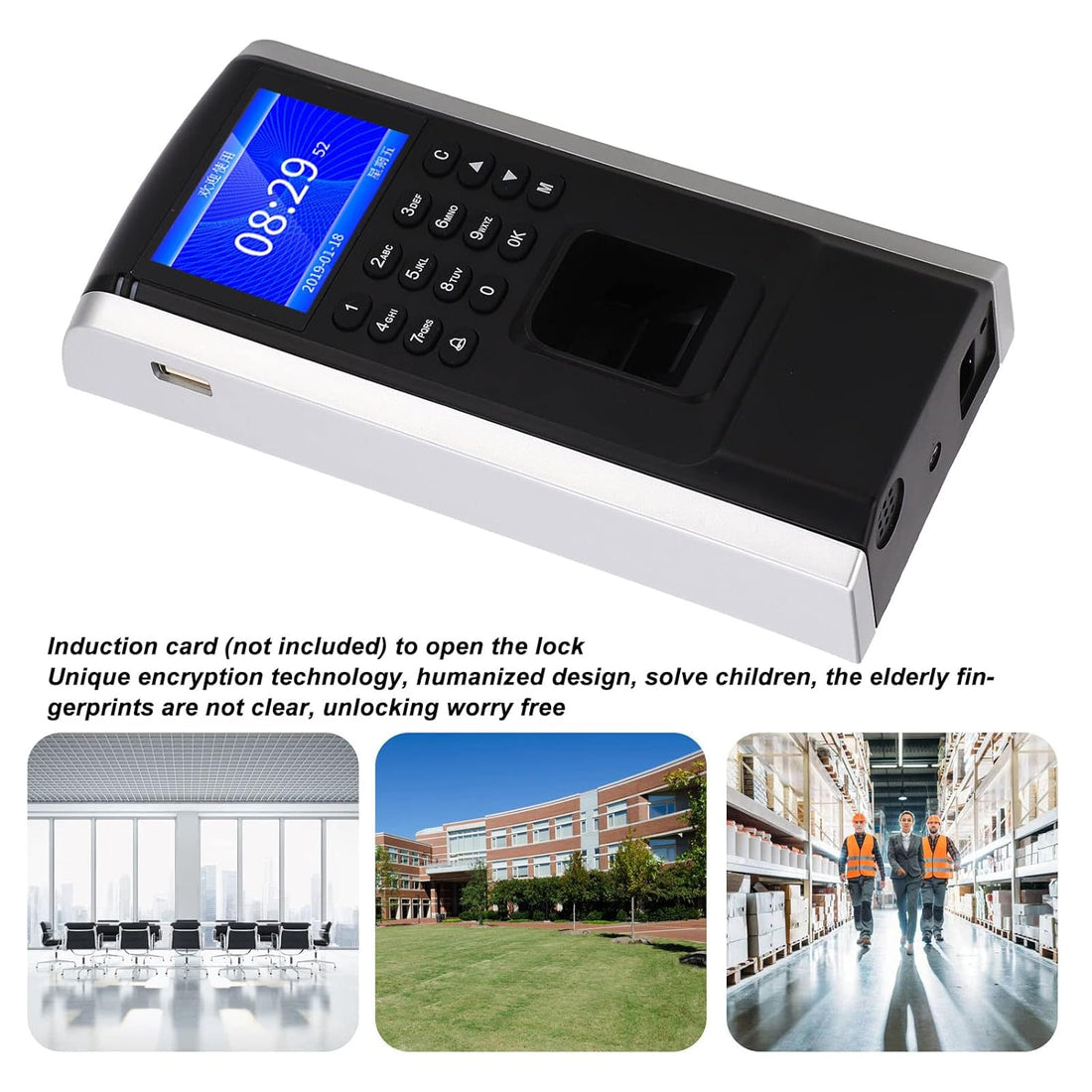 Attendance Machine, Time Clock Attendance Machine, Fingerprint Attendance Check Recorder with Fast Identification