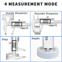 Digital Caliper 6 Inch Measuring Tool Stainless Steel Vernier Caliper Digital Micrometer with Large LCD Screen,Auto-Off Feature, Inch/Metric Conversion Measuring Tool Caliper