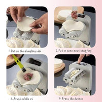 New Automatic and Manual 2 Modes Electric Dumpling Maker Machine with Kneading Pad and 2 Dough Pressing Tools, Easy and Rapid Forming Dumpling Maker Mold (1 pc) (1 pc)