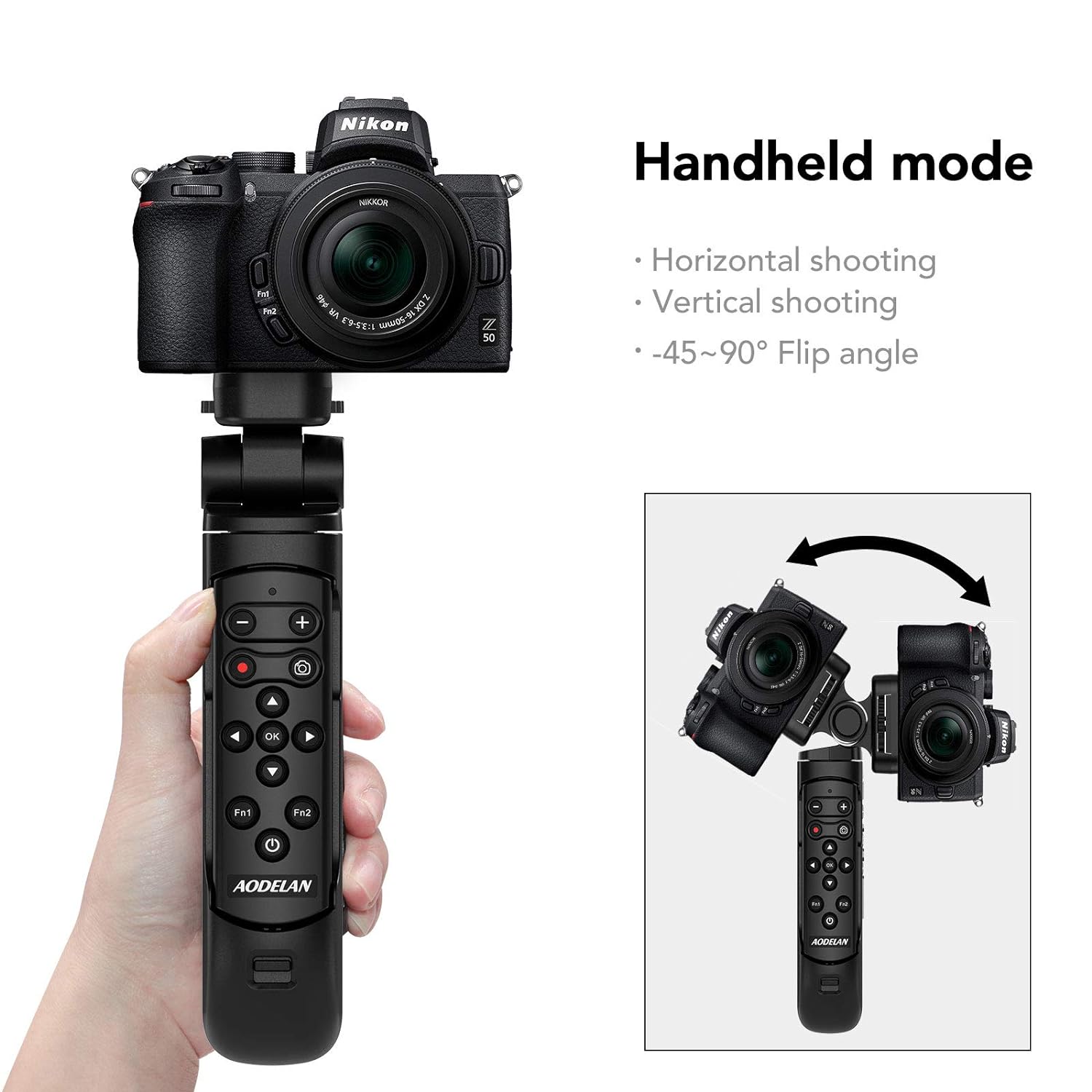 Camera Remote Control Shooting Grip and Tripod for Nikon COOLPIX B600, A1000, P1000, Z50, P950