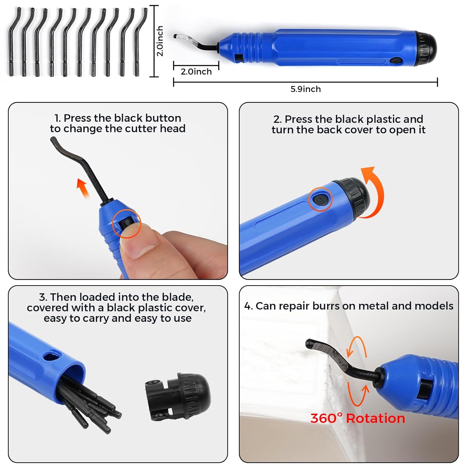 OUYANG 78 Piece 3D Printer Tool kit, Diverse 3D Printer Nozzle Cleaning Kit and Repair Tool Set, Including Tool Box, for 3D Printer Assembly, Cleaning, Trimming, etc