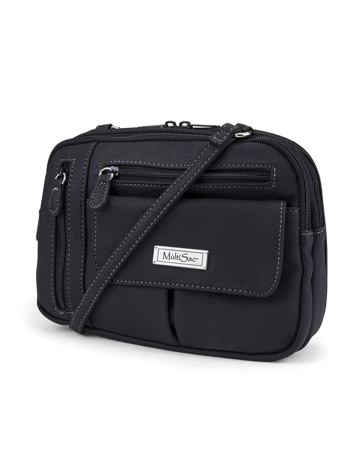 Multi Sac Zippy Triple Compartment Crossbody Bag