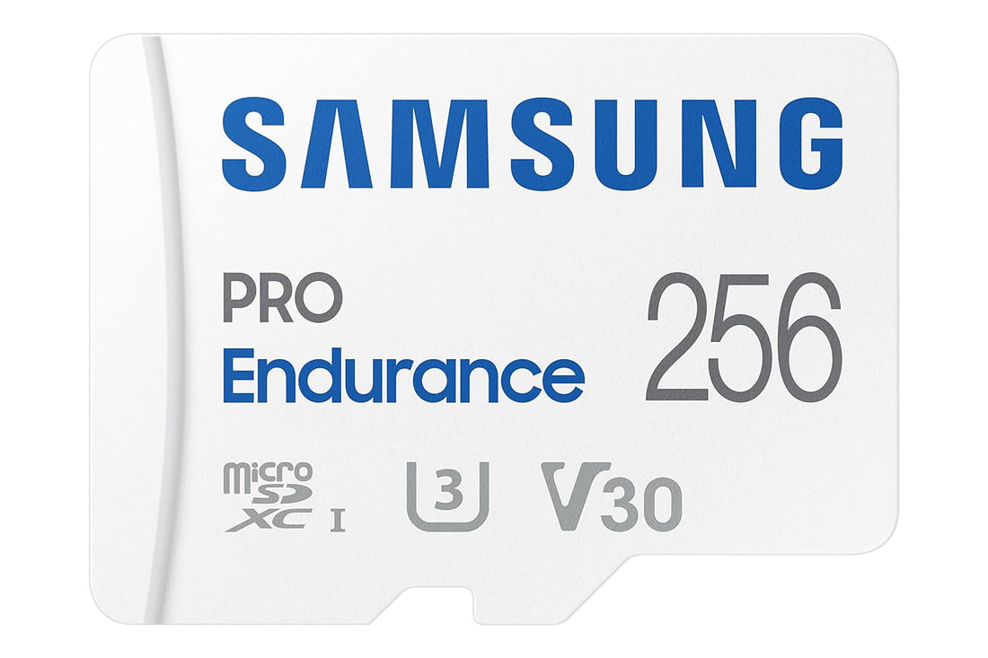 SAMSUNG PRO Endurance 256GB MicroSDXC Memory Card with Adapter for Dash Cam, Body Cam, and security camera – Class 10, U3, V30 (MB-MJ256KA/AM)