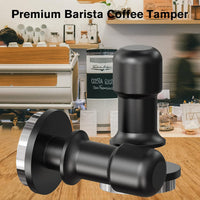 PUSEE Espresso Tamper 51MM, Coffee Tamper 30lb Calibrated Espresso Tamper with Spring Loaded,100% Food Safe Stainless Steel Coffee Tamper Upgrade Coffee Press Barista Espresso Tool for Portafilter