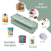 Mini Bag Sealer, Handheld Heat Sealer with Cutter & Magnet,Portable Chip Bag Sealer, usb Quick Heat Vacuum Sealer Machine for Plastic Bags Mylar Bags Food Storage Snacks Freshness