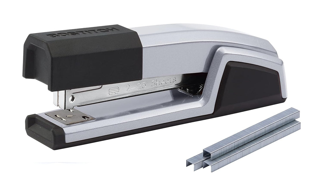 Bostitch Epic All Metal 3 in 1 Stapler with Integrated Remover & Staple Storage, Silver (B777R-SLV)