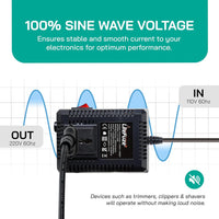 LiteFuze Lc 500Eu 500 Watt Step Up Down Travel Voltage Converter EU Cord 500-Watt Multi