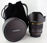 Rokinon FE14MAF-N 14 mm f/2.8 IF ED UMC Ultra Wide Angle Fixed Lens with Built-in AE Chip for Nikon (Black)