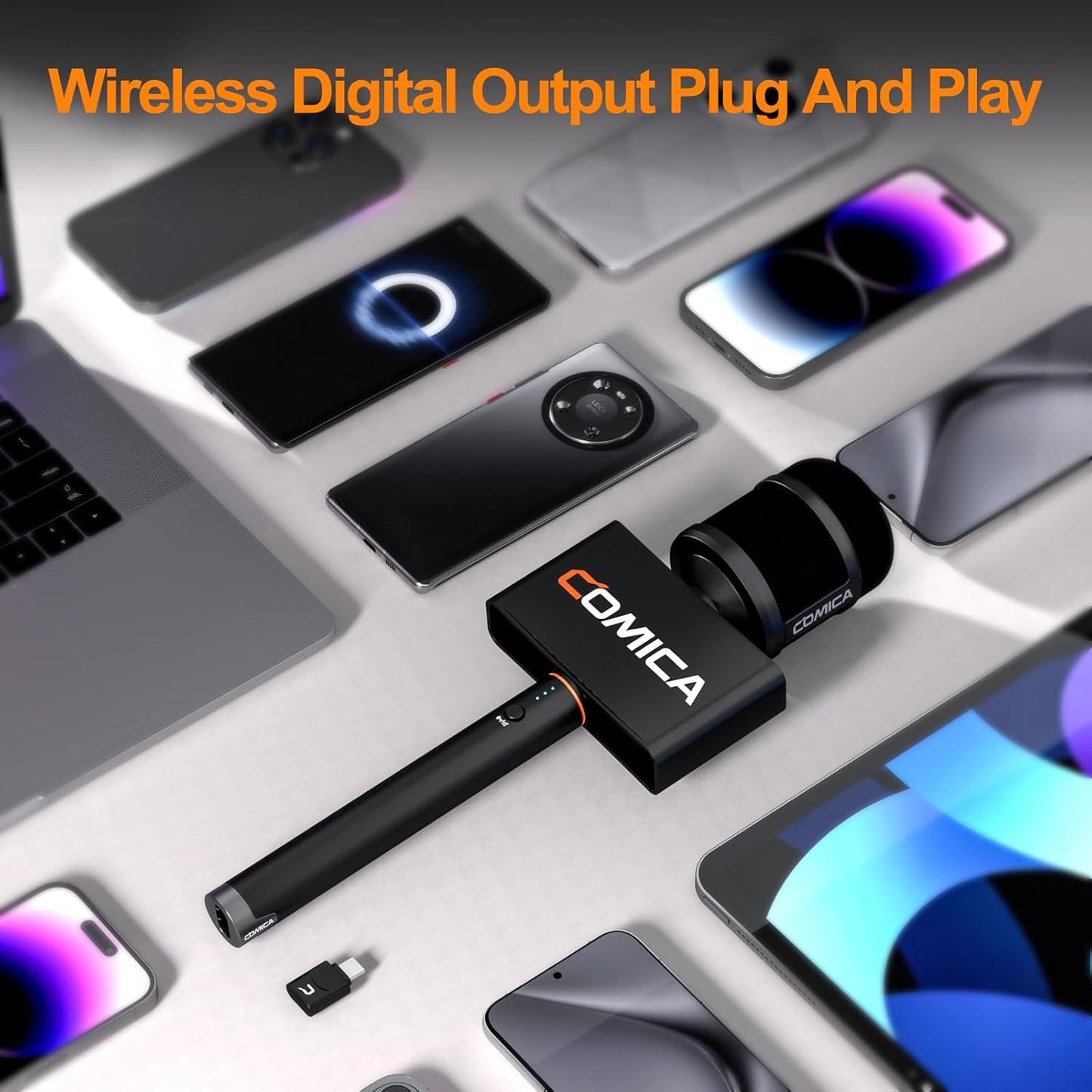 COMICA Revo S Wireless Handheld Microphone for iPhone 15 16 – Feature Highlight