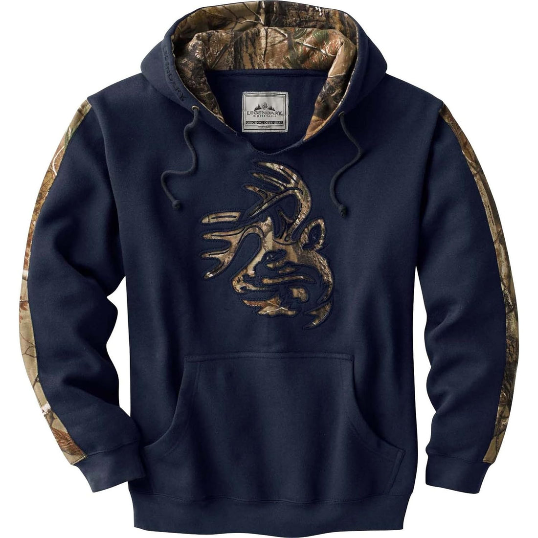 Legendary Whitetails Men's Camo Outfitter Hoodie, Navy, X-Large
