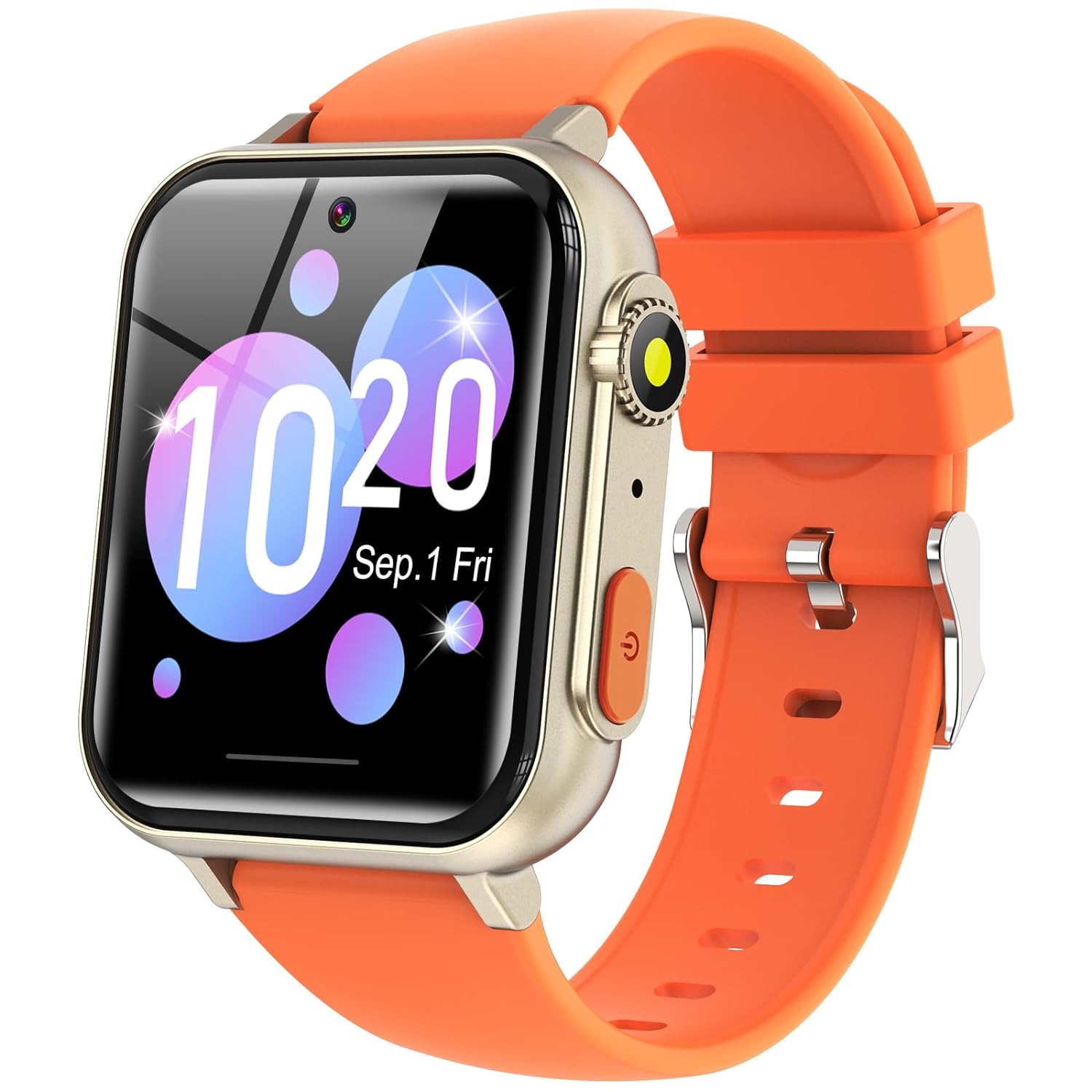 Smart Watch for Kids Watches - Kids Game Smart Watch Girls Boys Ages 4-12 Years with Music Player HD Touch Screen 23 Games Camera Alarm Video Pedometer Flashlight Kids Smartwatch Gift Toys (Orange)