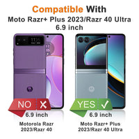 for Motorola Razr+ Plus 2023/Razr 40 Ultra Case, Shockproof Phone Cover, Ultra-Thin Slim Fit Hard PC Protective Cases for Motorola Razr+ Plus 2023/Razr 40 Ultra, Lavender