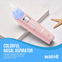 Watolt Baby Nasal Aspirator - Electric Nose Suction for Baby - Automatic Booger Sucker for Infants - Battery Powered Snot Mucus Remover for Kids Toddlers