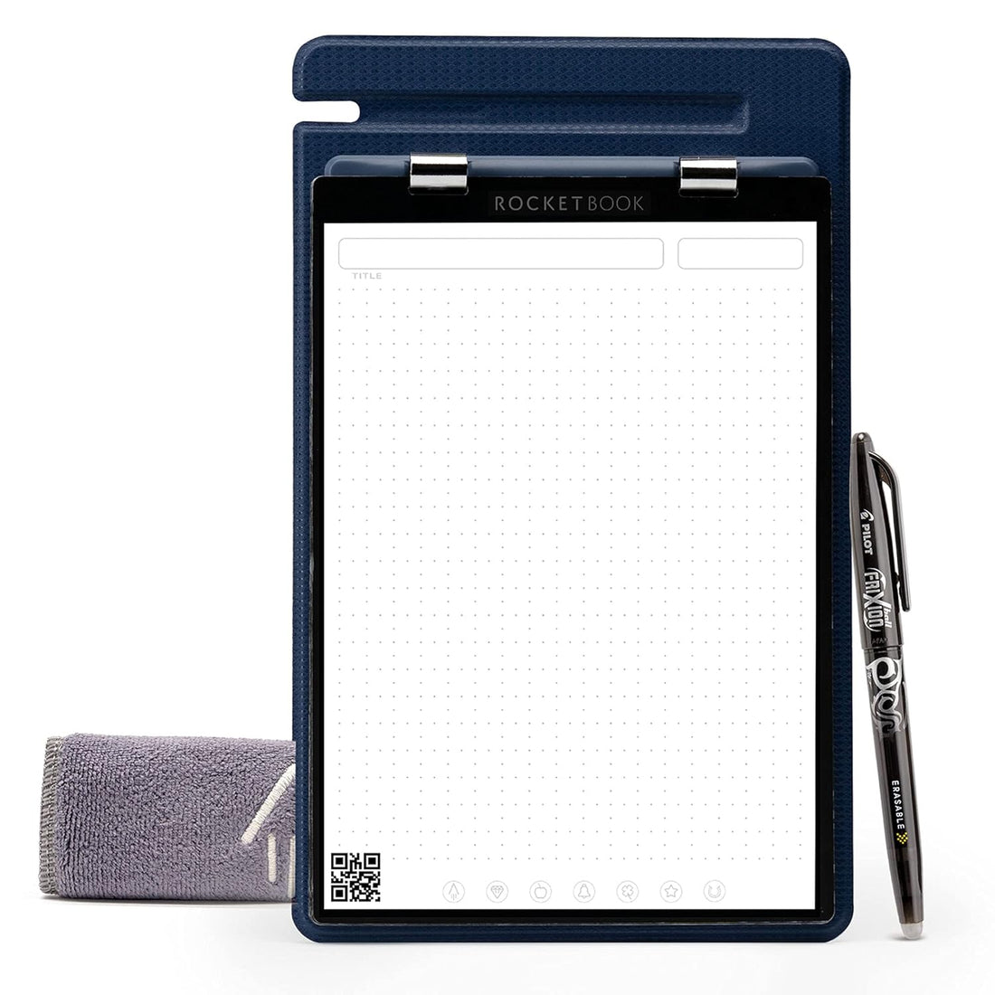 Rocketbook Orbit Legal Pad Executive - Smart Reusable Legal Pad - Navy, Lined\\/Dot-Grid