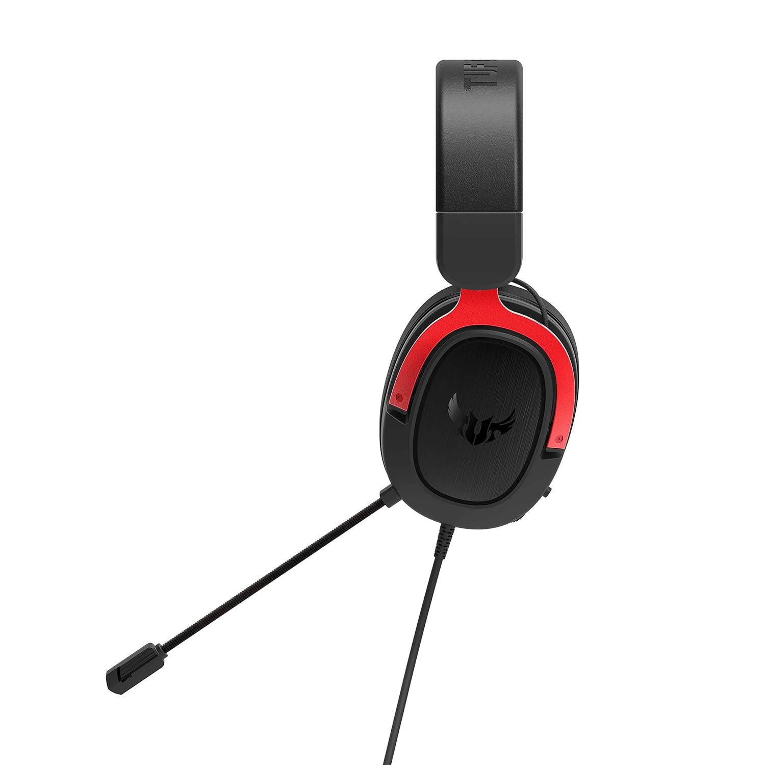 ASUS TUF Gaming H3 Wired Headset - Discord Certified Mic, 7.1 Surround Sound, 50mm Drivers, Lightweight, 3.5mm, for PC, Mac, PS4, Xbox One, Switch and Mobile Devices - Red