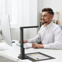 CZUR Lens800 Pro Portable Document Scanner, 8MP Document Camera, Capture Size A4, 1s/Page Fast Scan Speeds, Easy-to-Use, USB Powered Travel Scanner, for Mac&Windows