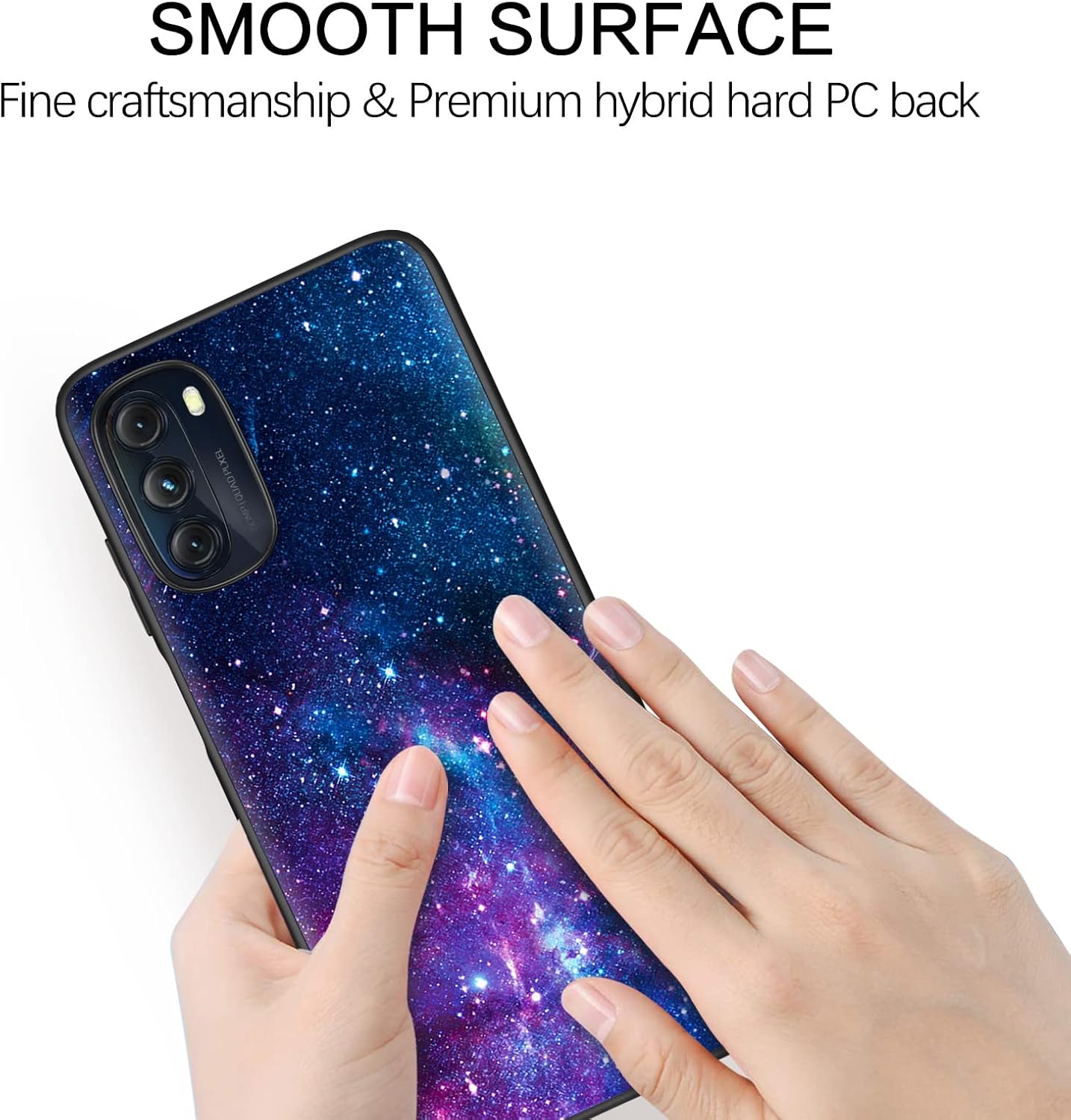 BENTOBEN Moto G 5G 2022 Case, Galaxy Motorola 5G Phone Case, Slim Fit Glow in The Dark Shockproof Drop Protective Hybrid Hard PC Soft TPU Bumper Girl Women Cover for 2022 Moto G 5G Case, Nebula/Galaxy