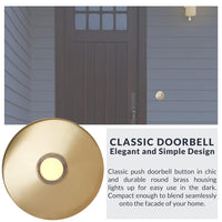 Newhouse Hardware BR5WL Lighted Doorbell Button, 1-Pack, Brass