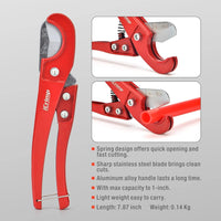 IWISS F1807 PEX Plumbing Crimping Tool 1/2 &3/4 &1 for Copper Ring Crimper Piler with GO NO GO Gauge (1/2 INCH&3/4 INCH)