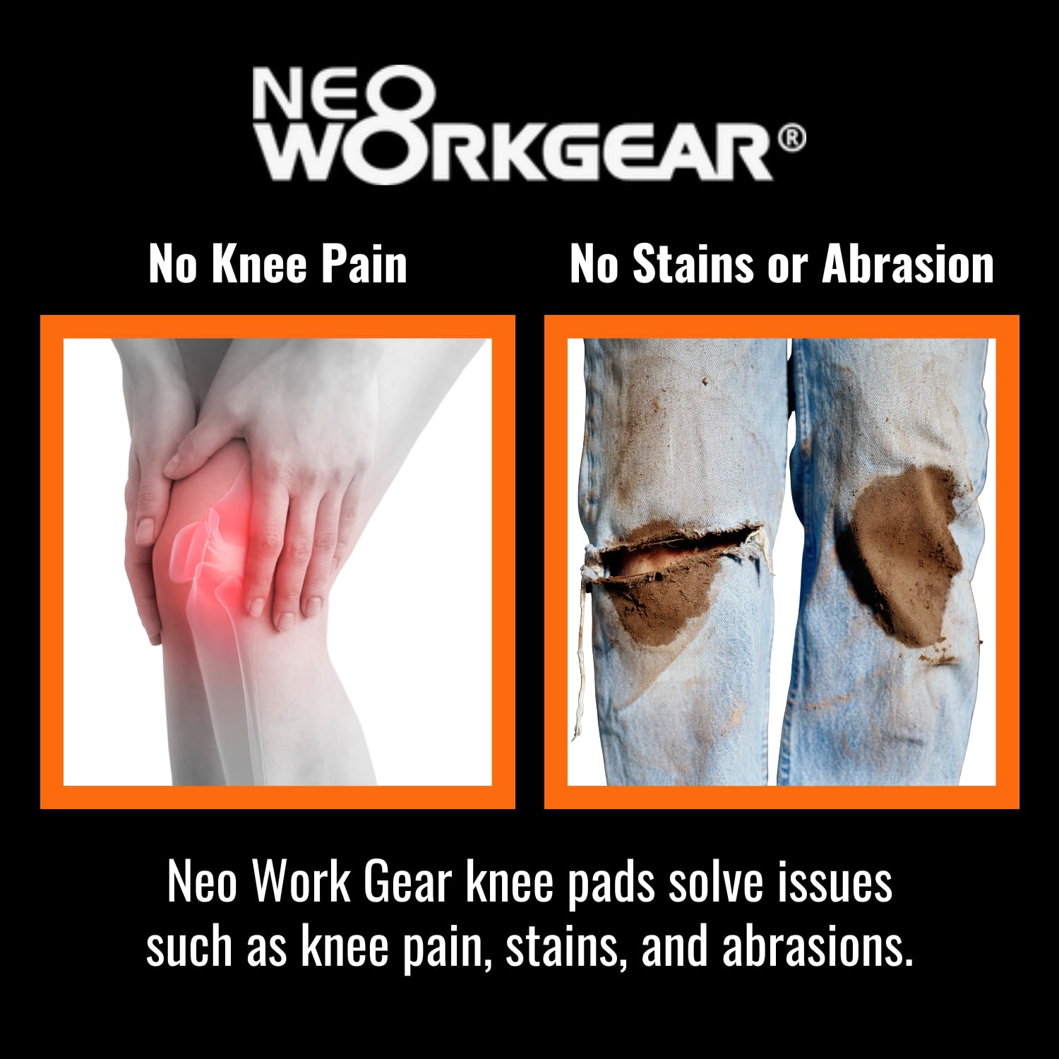 NEO GEAR PRO Kneepad with Gel for Gardening, DIY and Sports