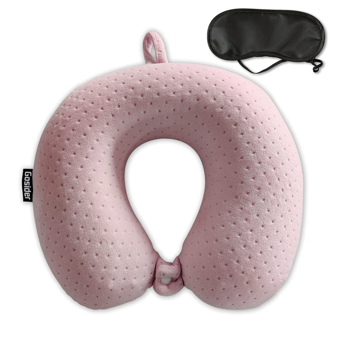 Neck Pillow for Travel - Memory Foam, Comfortable & Breathable Soft U Shaped Pillows Neck & Head Support Relieve Fatigue, Portable U Pillows for Air Travel, Machine Washable (Pink)