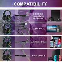 targeal Gaming Headset with Microphone-907 Black