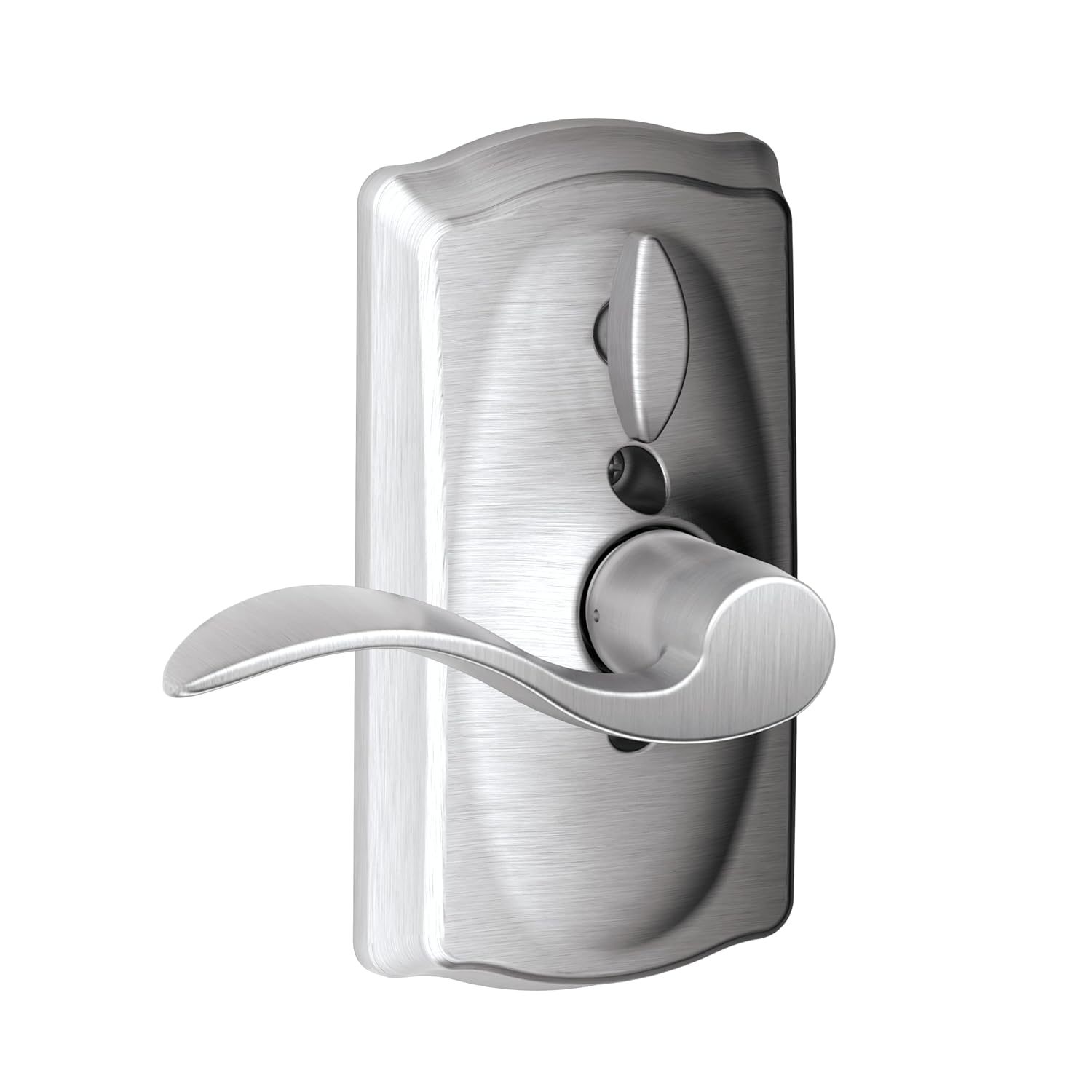Schlage FE595 CAM 626 Acc Camelot Keypad Entry with Flex-Lock and Accent Levers, Brushed Chrome
