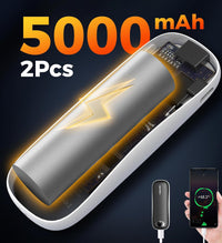 2-Pack Rechargeable Hand Warmers 5000mAh*2Packs, Heat Therapy Great for Anyone You Cared About of Women and Men COMARRY