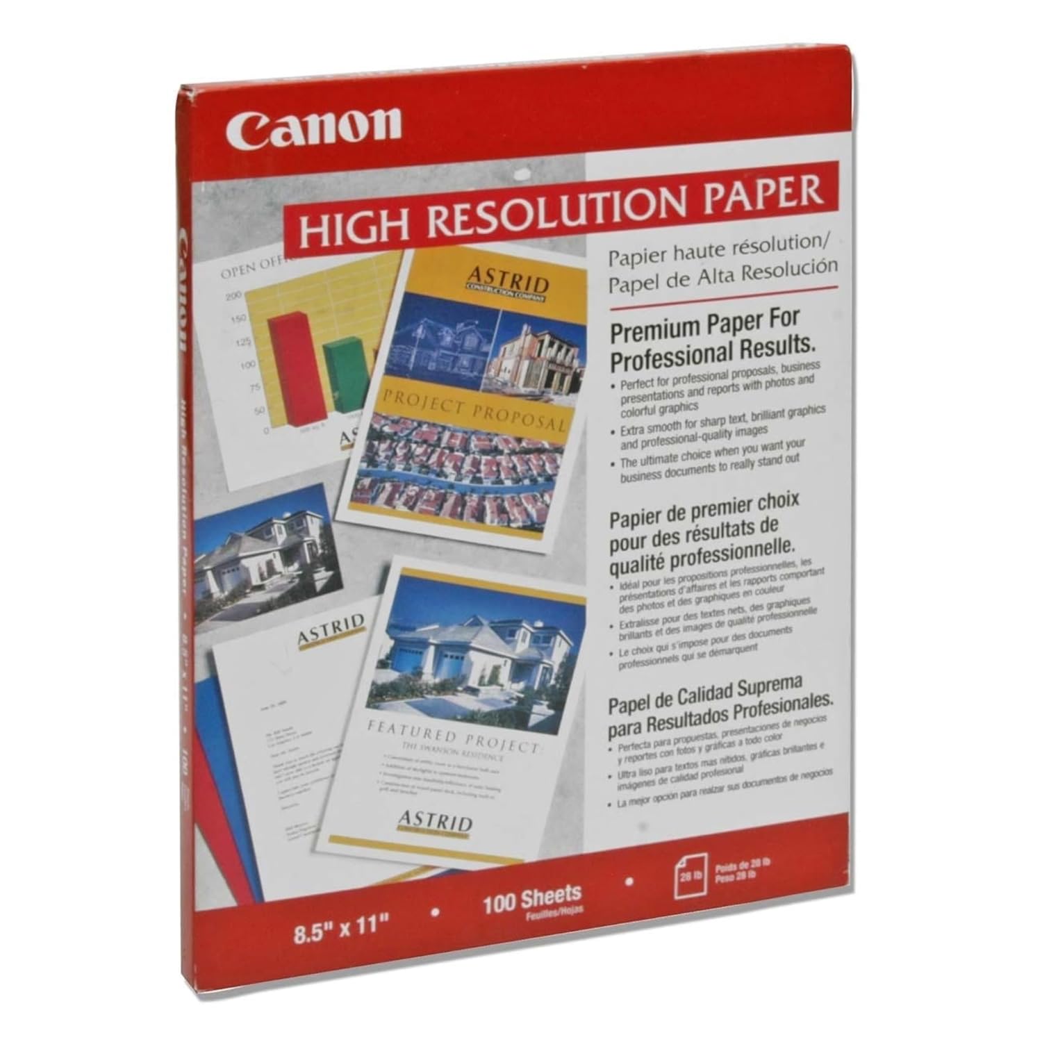 Canon SpP HGH Rsltn Paper Letter 100Shet/Pk