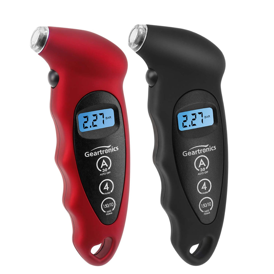 Geartronics Digital Tire Pressure Gauge 150 PSI 4 Settings with Backlight LCD Tire Gauge for Vehicle Motorcycle Bike
