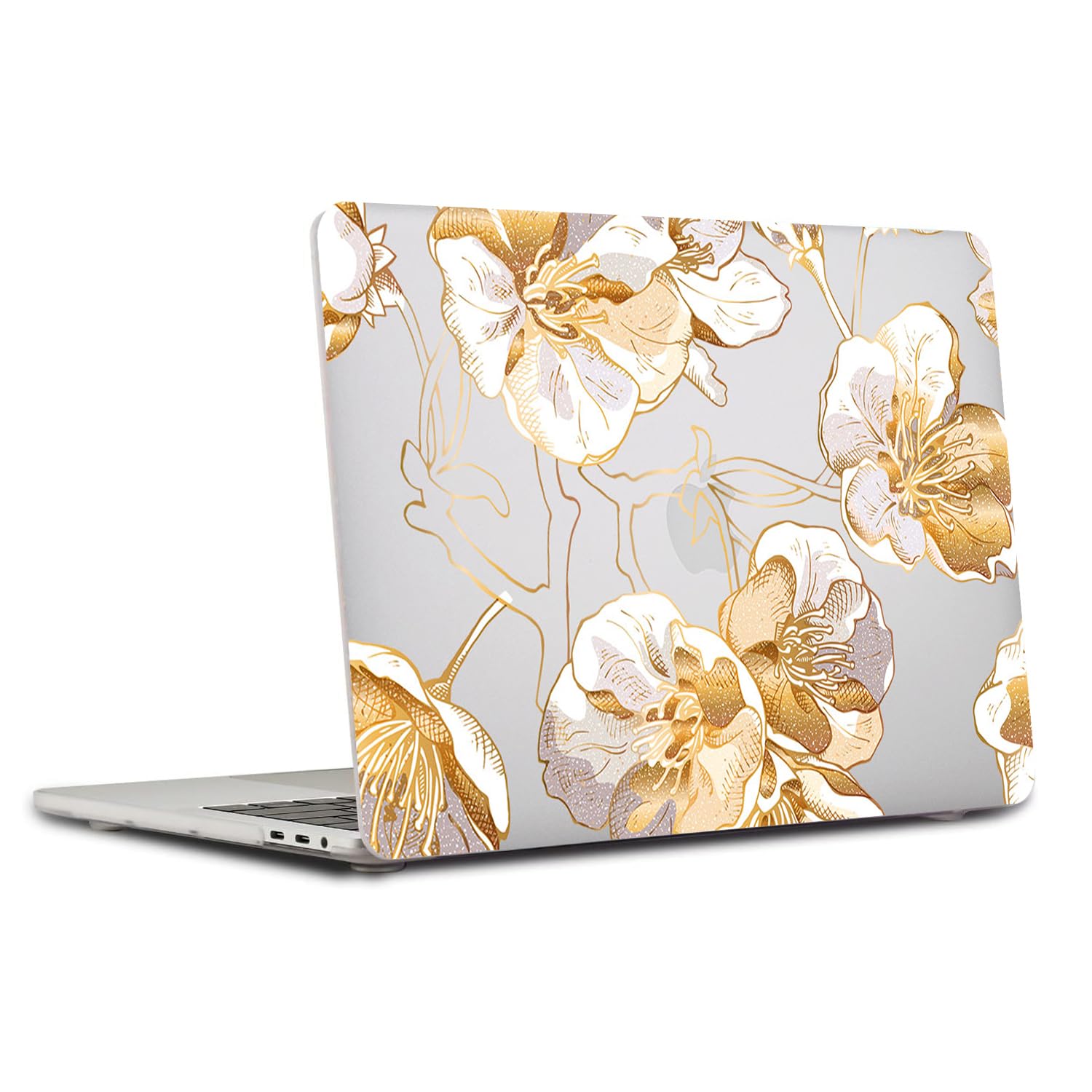 SaharaCase - Apple MacBook Air 13" M1 Chip Laptops Hybrid-Flex Arts Case with Silicon KeyPad Cover - Sleek Hard Shell, Snap-On, Anti-Slip Grip (Clear)