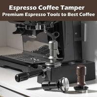 PUSEE 51mm Espresso Coffee Tamper,Premium 30lb Calibrated Espresso Tamper Upgrade Coffee Tamper with Spring Loaded,100% Stainless Steel Ground Tamper for Barista Home Coffee Espresso Accessories