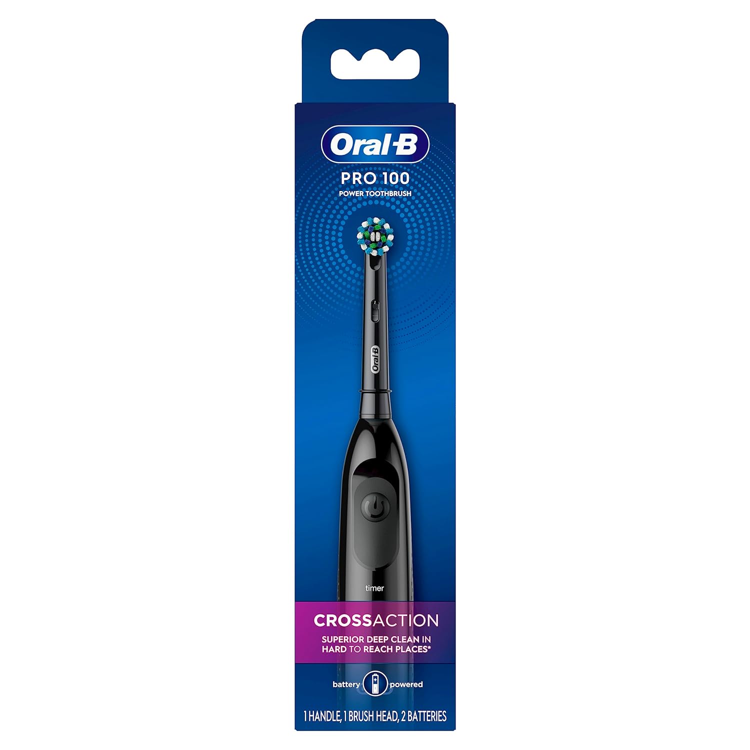 Oral-B Pro-Health Clinical, Superior Clean, Battery Power Electric Toothbrush, Black