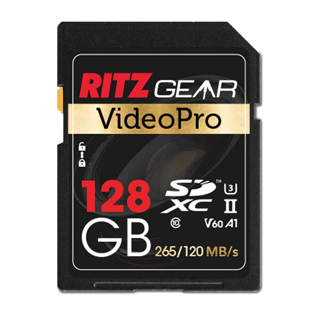 SD Card UHS-II 128GB SDXC Memory Card U3 V60 A1, Extreme Performance Video Pro SD Card (R 265mb/s 120mb/s Write) for Advanced DSLR Functions, Well-Suited for Video, Including 4K,8K, 3D, Full HD Video