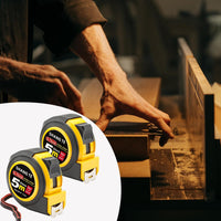 2 Packs Measuring Tape Retractable 16 ft, Steel Tape Measure, 16-Foot Basics Self-Locking Measurement Tape, Auto Lock Tape Rule Imperial/Metric Tape Measure for Body Measurements Handicraftsman