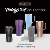 BrüMate Toddy XL - 32oz 100% Leak Proof Insulated Coffee Mug with Handle & Lid - Stainless Steel Coffee Travel Mug - Double Walled Coffee Cup (Matte Gray)