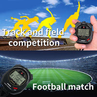 JUNSD Professional Stopwatch Timer for Sports 100 Lap Stopwatch Digital Sports Stopwatch with Countdown Timer 100 Lap Memory 0.001 Second Timing Water Resistant, Black