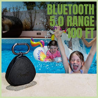 OontZ Clip Portable Wireless Bluetooth Speaker with Carabiner, 12W IPX7 Waterproof Outdoor Travel Speaker