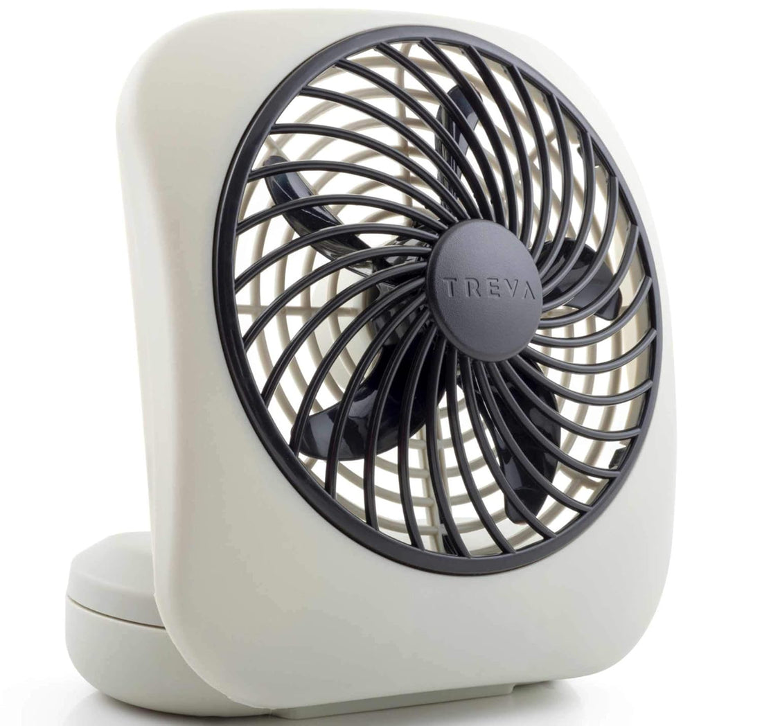 O2COOL 5-Inch Portable Fan, Gray
